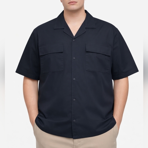 Original Use Other - Men's Original Use Black Short Sleeve Button Up Utility Shirt - NWT